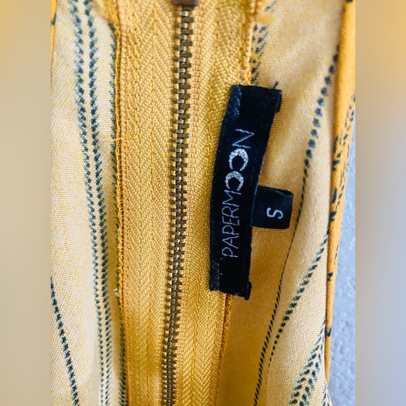 Papermoon sleeveless yellow blouse top size Small - Picture 6 of 8